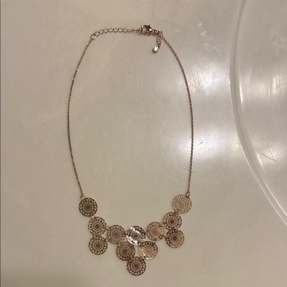 Rose Gold Necklace with Intricate Design - Picture 1 of 1